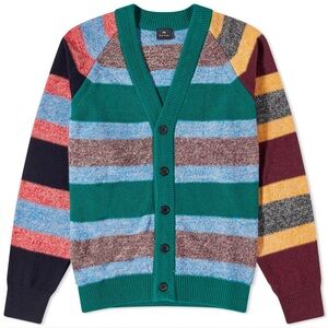 Paul Smith Multicolor Striped Cardigan NWT